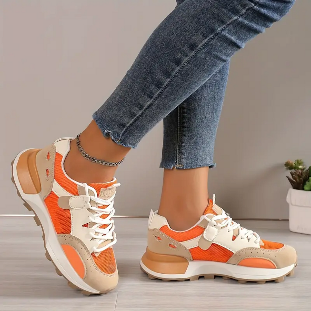 Katrine - Chic Colour Block Sneakers with Day-long Comfort