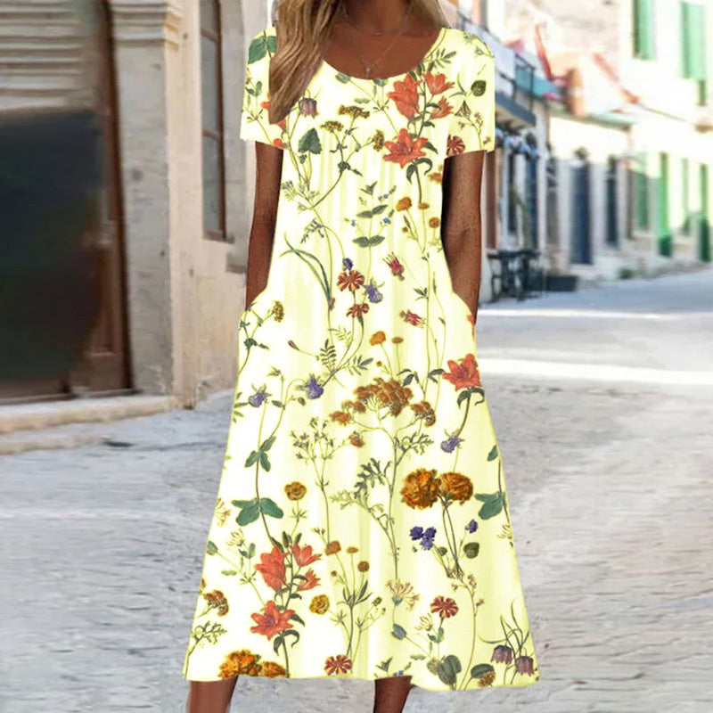 Athena - Bohemian Floral Summer Dress