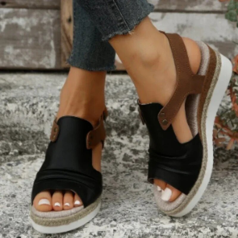 Naomi - Elegance Wedge Sandals