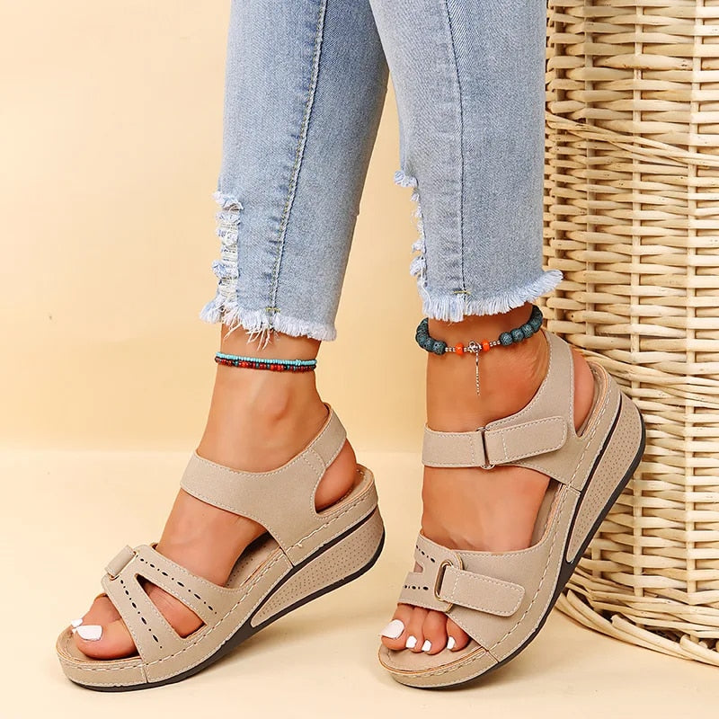 Delilah - Summer Elegance Wedge Sandals